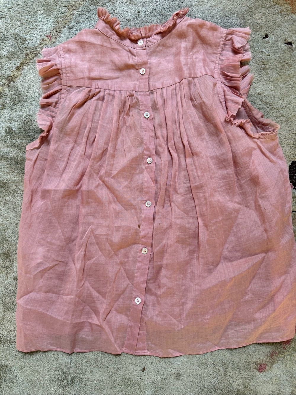 Frame Women’s Pink Sleeveless Button Down size XS